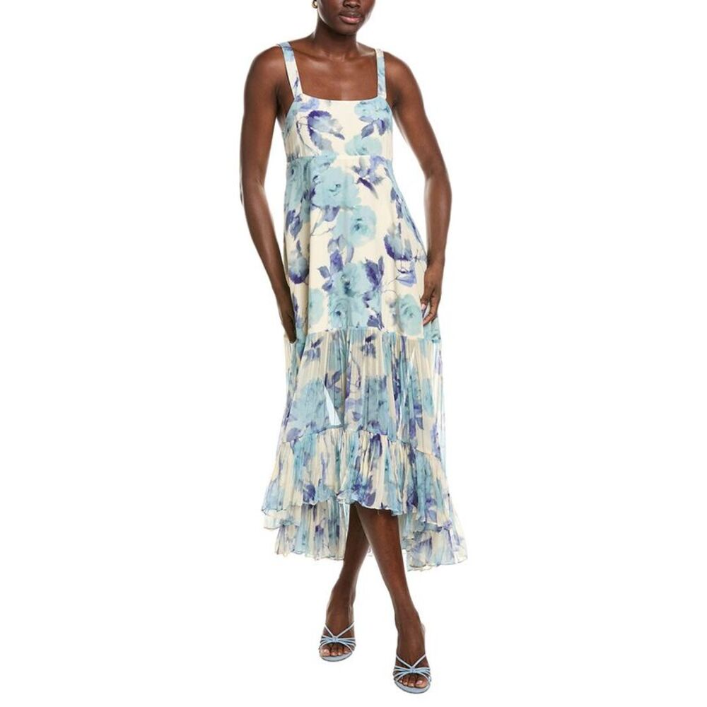 Azeeza Womens Bellevue Silk Midi Dress